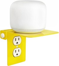 ALLICAVER Outlet Shelf Wall Holder - Built-in Outlet Shelf with Cable Management