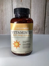 NatureWise Vitamin D3 5000 IU, 360 Softgels, Immune & Bone Support, 1 Year