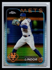 Francisco Lindor New York Mets #137 Topps 2024 Topps Chrome Prism Refractors