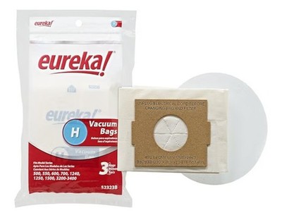 WOW 4 packs, Eureka Vacuum Bags H 3-Pack For Select Models 52338B (4)
