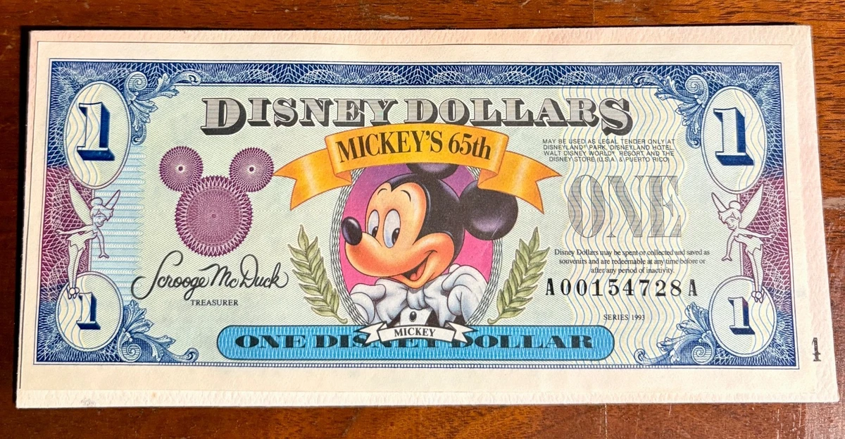 1993 Disney Dollar for sale | eBay