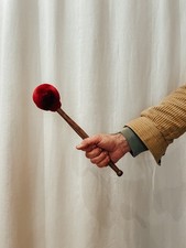 Grotta Sonora Gong Mallet Small Red  - Sound Healing Meditation