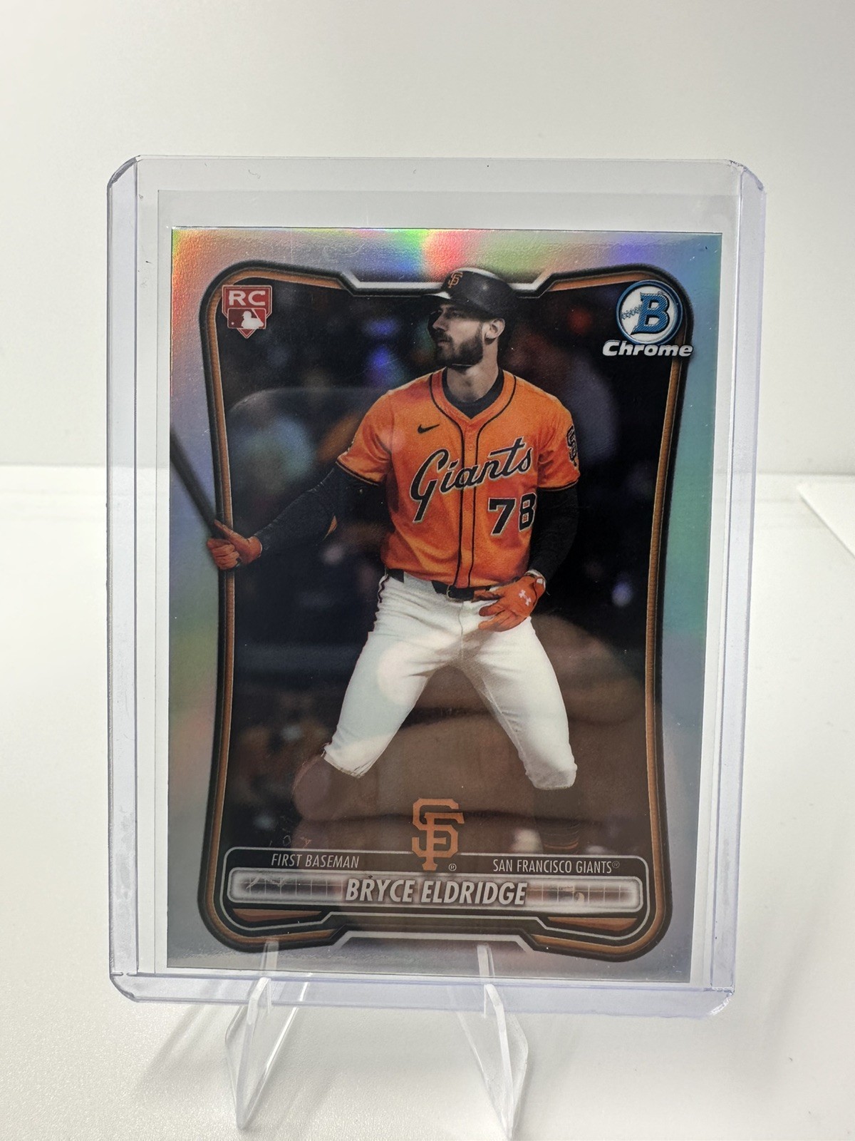 2026 Bowman - Bryce Eldridge #58 Sp Rookie Red Rc Chrome Variation (RC)