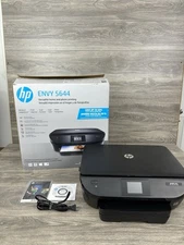 HP ENVY 5644 All-in-One Wireless Printer With Box, Power Cord, Manual, & Driver!