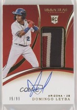 2020 Panini Immaculate Rookie 95/99 Domingo Leyba #114 Patch Auto 03xg