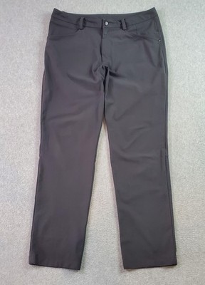 Lululemon ABC Classic Pant Men's 36x31 Gray (Obsidian) Warpstreme Golf Casual