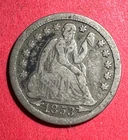 1853 US Seated LIBERTY SILVER Dime! "Philadelphia" Mint! VG/FINE! Old US Coin!