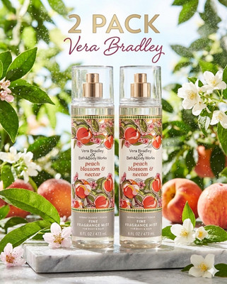 [2-PACK] Bath & Body Works PEACH BLOSSOM & NECTAR Fine Fragrance Mist