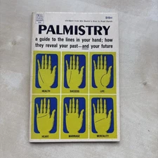 Dell Purse Book Palmistry 1968 Palm Reading Mir Bashir How To Read Hands PB