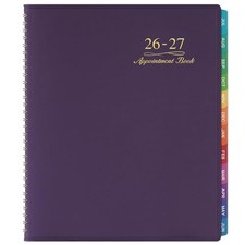 Appointment Book/Planner 2026-2027 - Weekly Appointment Book 2026-2027, purple