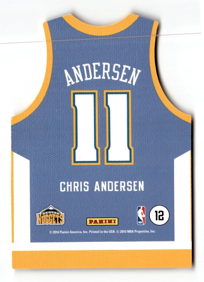 Chris Andersen 2010-11 Panini Threads Team Away #12 Denver Nuggets - Image 2 of 2