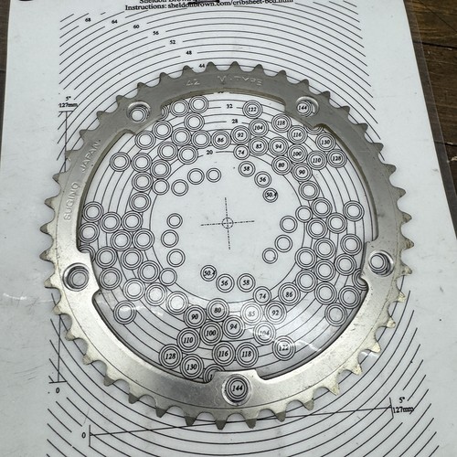 Vintage Sugino 42T Chainring 144 BCD M-Type Japan 42 Tooth Road Bike Alloy - Picture 5 of 12