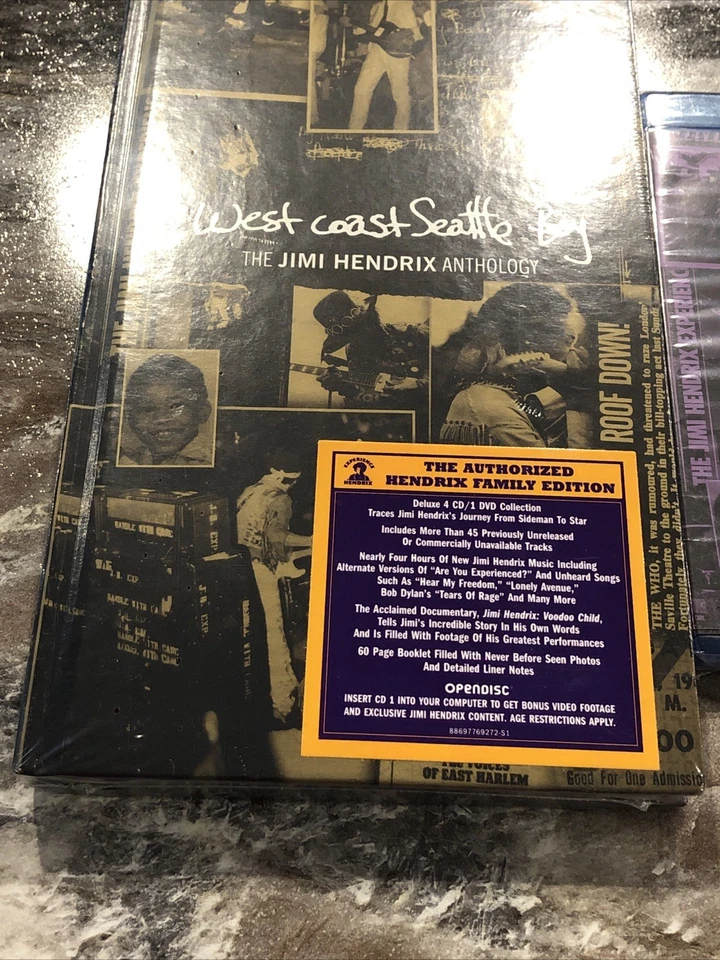 Jimi Hendrix West Coast Seattle Boy CD DVD Box Set Blu-Ray Collection New Sealed - Image 4 of 4
