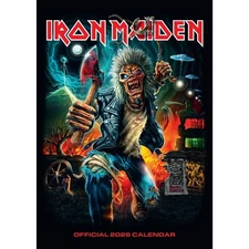 2026 Calendar Iron Maiden Month to View A3 Calendar Official Product