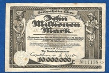 07 127 Notgeld M. Gladbach, Handelskammer 10 Millionen Mark, 31.8.1923