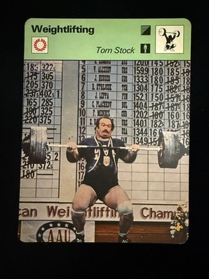1979 Sportscaster Weightlifting #88-01A TOM STOCK Nrmt!