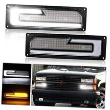 LED Turn Signal Replacement Lights with White DRL Welcome Light Compatible