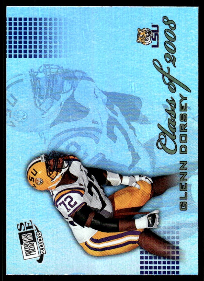 Glenn Dorsey Press Pass Se Class of 2008 #CL8 Base