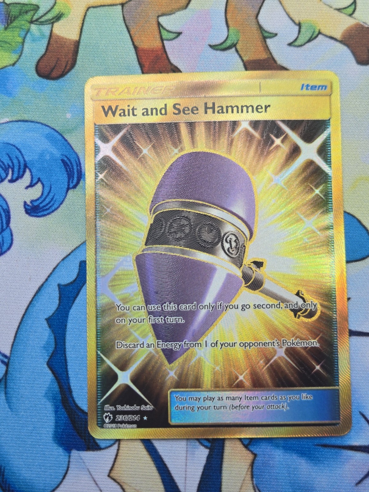 Wait and See Hammer (Secret) 236/214 Sm-Lost Thunder Holo