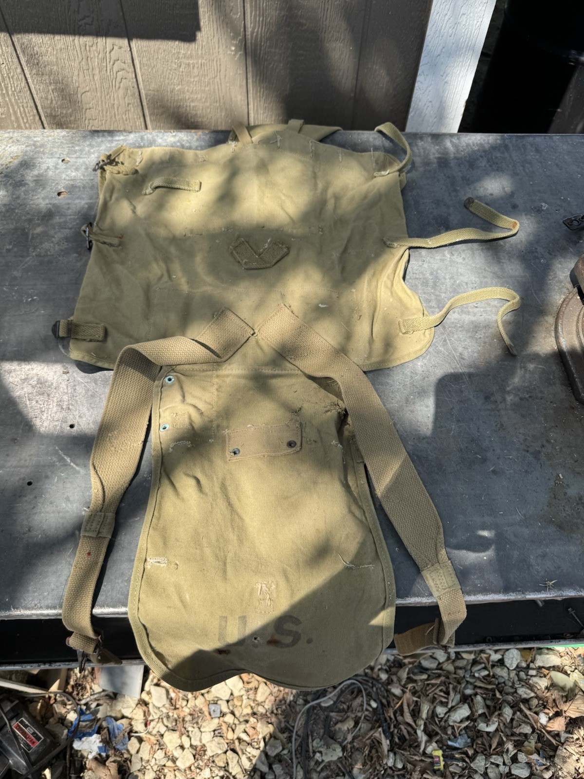 US Army Military M1910 Haversack Backpack Field Gear As Is