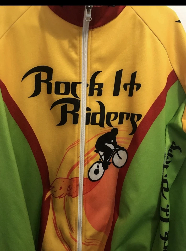 Verge Men’s 2XL V-Gear Team Rock It Riders Short Sleeve Cycling Jersey - Image 2 of 4