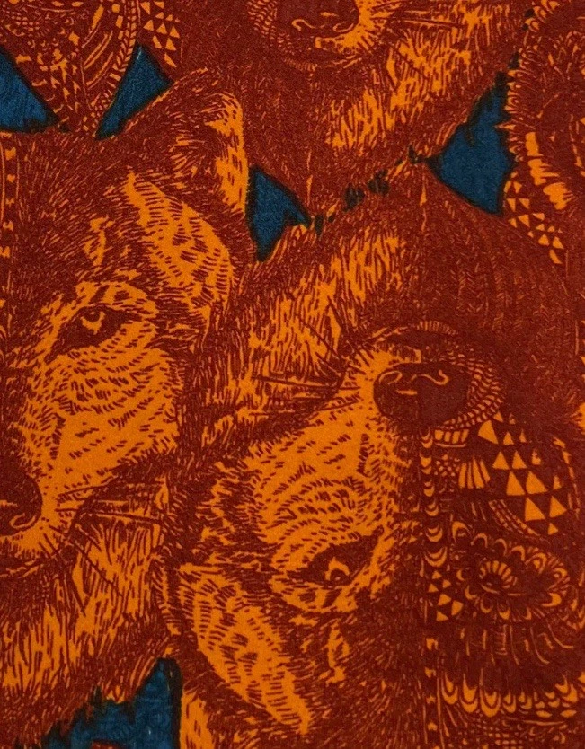 Leggings LuLaRoe OS Talla Única Raro MARRÓN Animal Salvaje Tribal LOBO Nativo Americano Foto 2 de 4