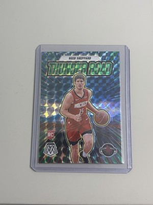 2024-25 Panini Mosaic - Thunder Road Reed Sheppard #16 Green Mosaic Prizm (RC)