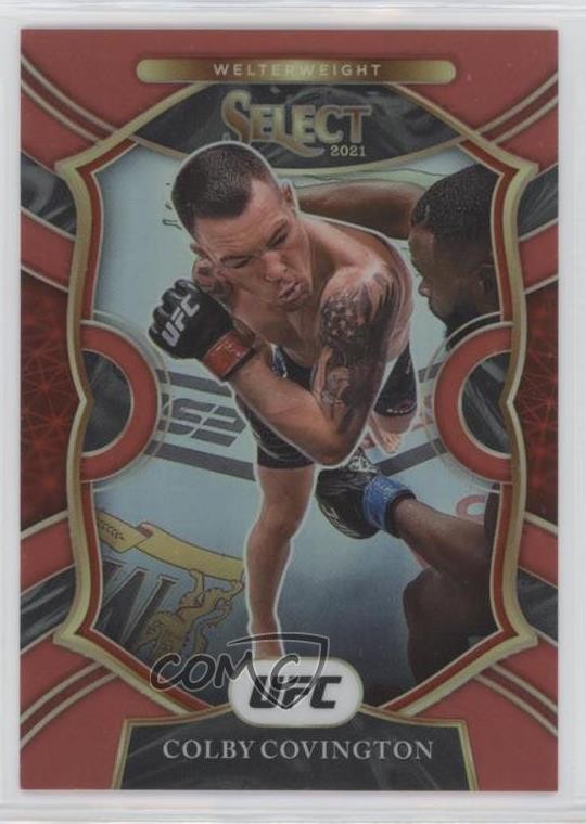 2021 Panini Select UFC Concourse Red Prizm 37/99 Colby Covington #30 1wv