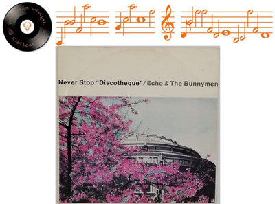 Echo & The Bunnymen Never Stop ''Discotheque'' 12  Single A2U B2U Pressing - VG+