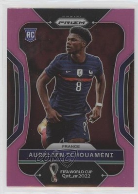 2022 Prizm World Cup Qatar Pink Aurelien Tchouameni Aurélien Tchouaméni #97 01nw