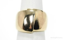 Vintage Ross Simons Rose Gold Vermeil Sterling Silver Band Ring - Size 7