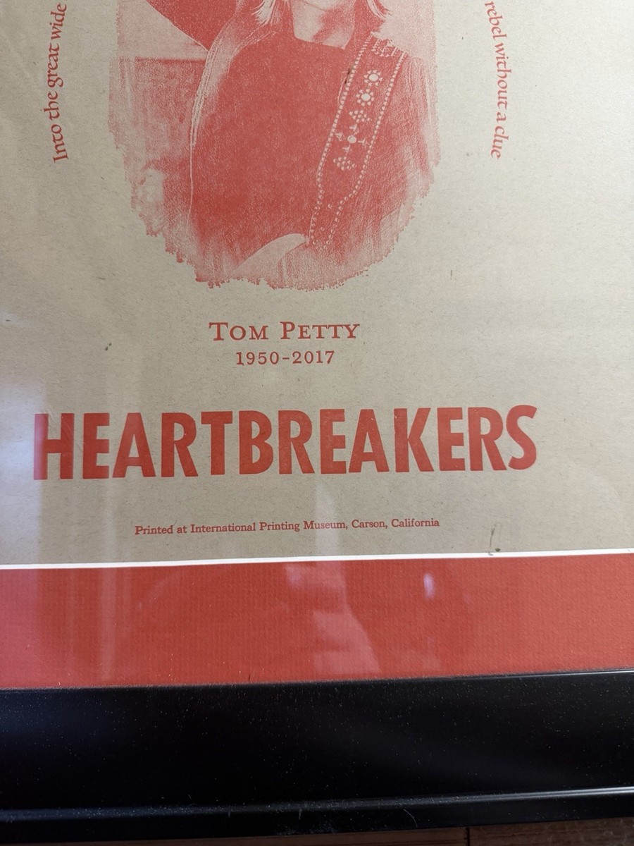 Tom Petty & The Heartbreakers Funeral poster Original very few