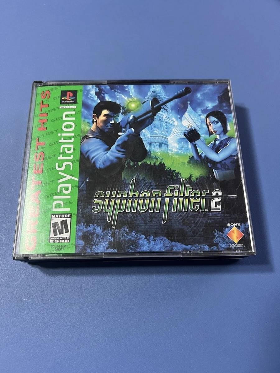 Syphon Filter 2 Sur PS1 Et PS2 - Disques Seuls, Testés Et Nettoyés PAL Français