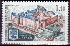 Timbre - Château Fort de SEDAN - YT1686 - 1971 - Neuf **