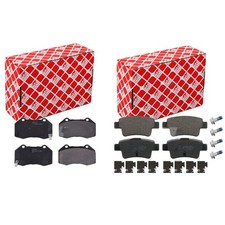 FEBI BREMSBELÄGE VORNE+HINTEN passend für Opel Corsa D S07