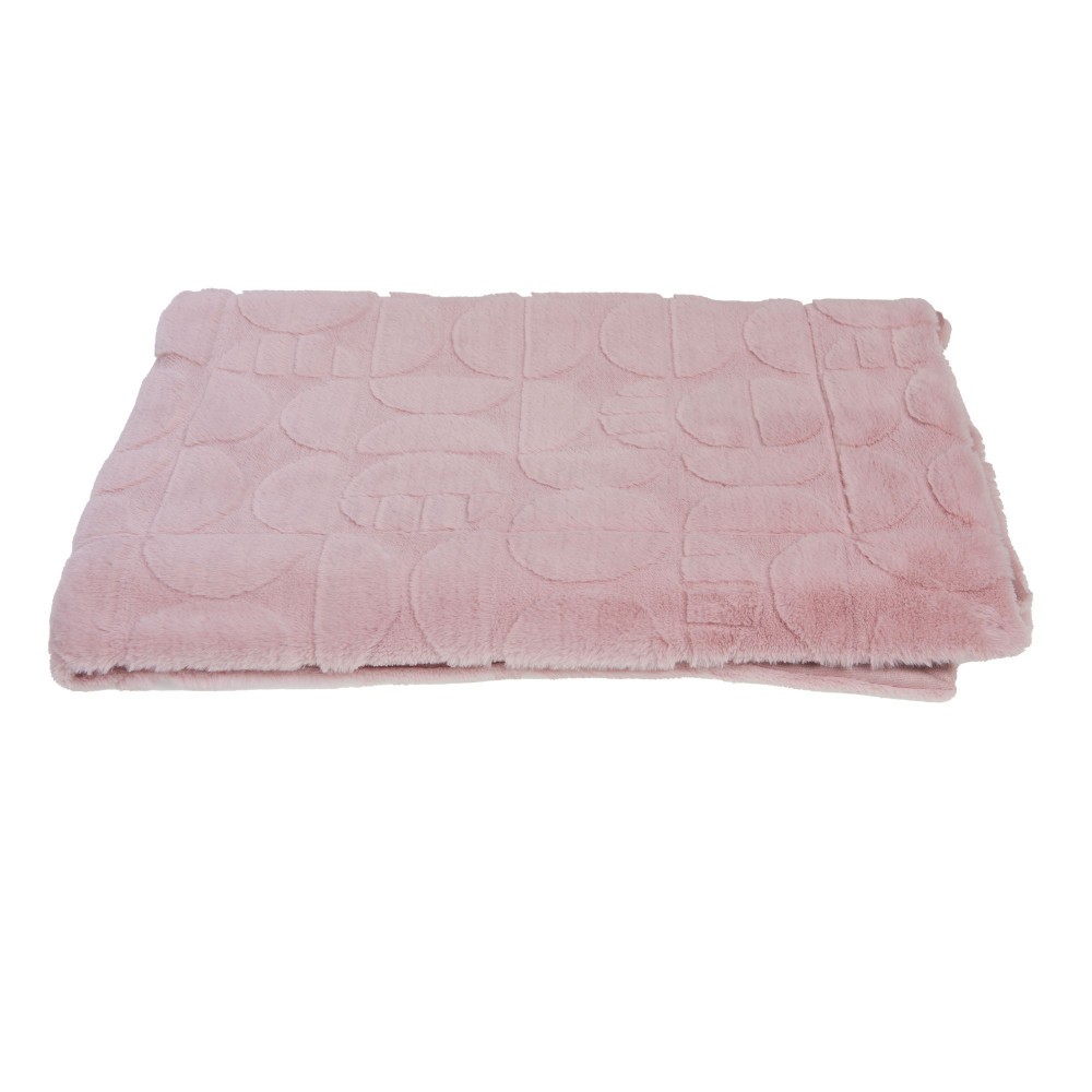 Plaid mae vieux rose 130x170 cm isolant et couverture polaire canapé