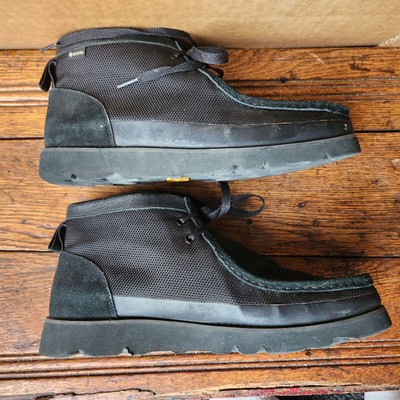 Clarks Originals Suede Shoes Wallabee Gore-Tex Black SZ 10.5 M EUC
