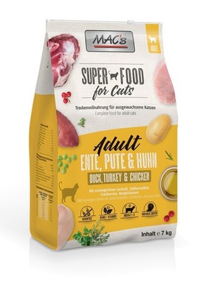MAC's Cat Trockenfutter 7kg getreidef. Premium Adult Kitten Senior Monoprotein