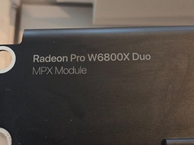 Apple Radeon Pro W6800X Duo MPX 64GB GPU + Infinity Jumper for Mac Pro 2019, 7,1