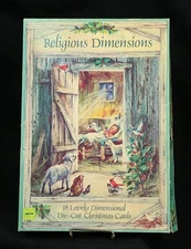 Big Box w/ vintage Christmas Cards by Religious Dimensions Original Box Walmart