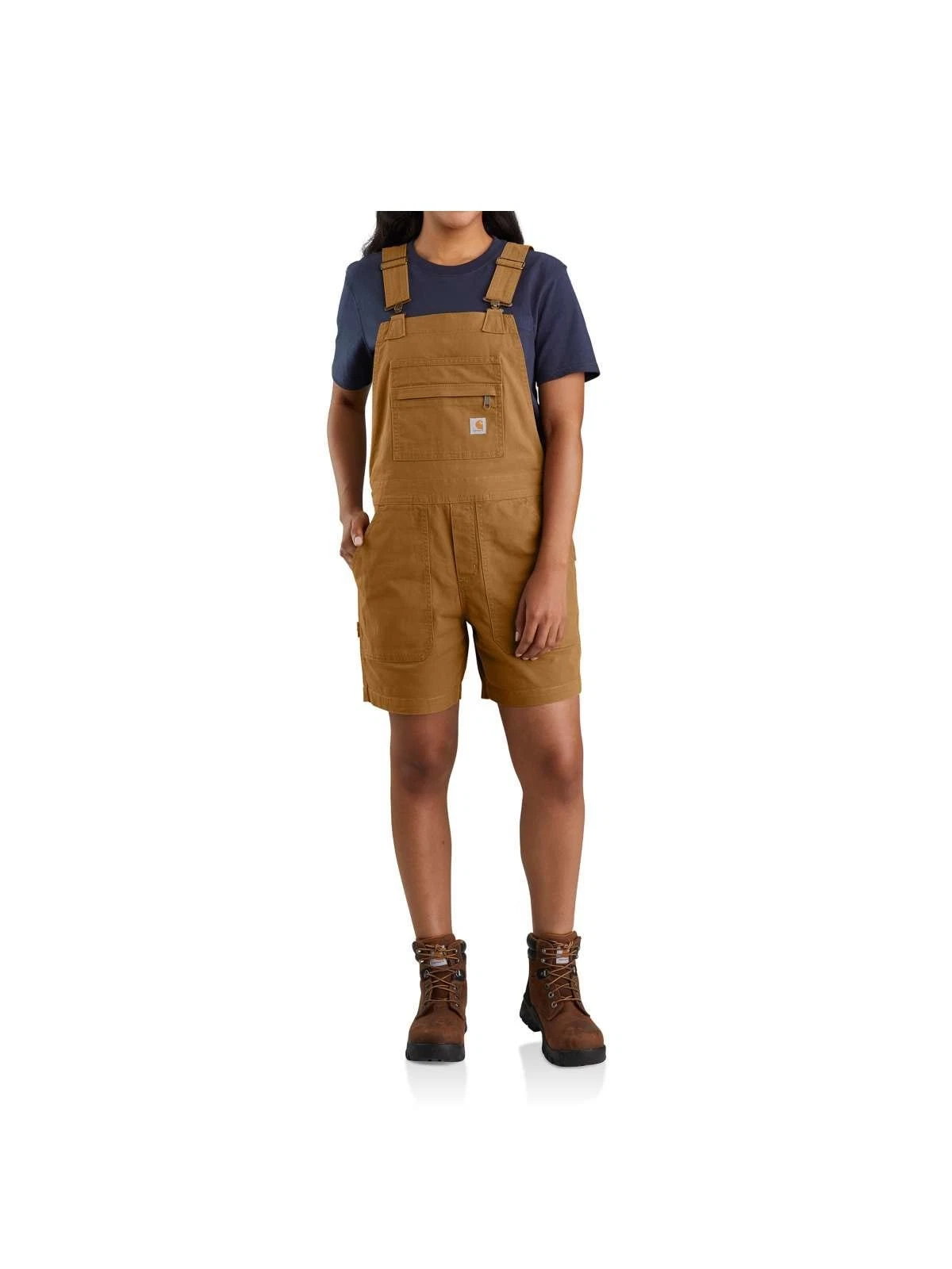 Carhartt Womens Rugged Flex Shortall Canvas Utility Work Shorts Relaxed Fit