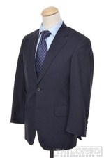 JOHN VARVATOS Mainline Blue Striped Wool Luxury Jacket Pants Suit - 36 R