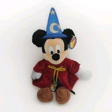 Disney Mickey Mouse Fantasia Sorcerers Apprentice 12" Plush Official Parks Merch
