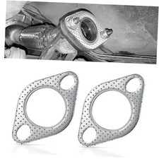 JUSTTOP 2PCS Car Exhaust Gasket,Ultra Seal 2-Bolt 2" Reinforced High 2 inch