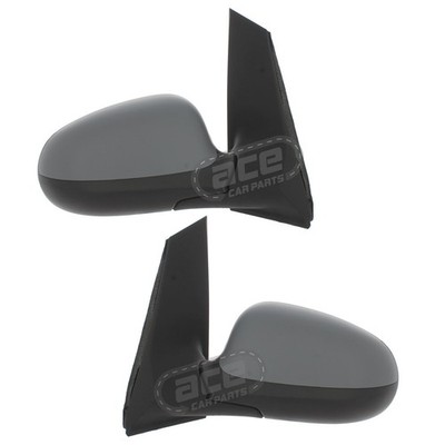 Cable Control Wing Door Mirrors Ford Ka Mk2 2008-2017 With Primed Covers 1 Pair