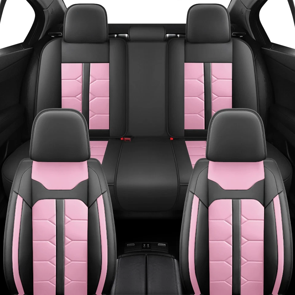 Car Seat Covers for BMW X1 X2 X3 118i 528i Full Set 5-Seats Protector PU Leather - Imagem 2 de 4