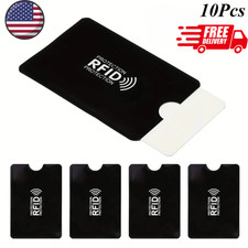 RFID Blocking Sleeve for Credit ID Card - Aluminum NFC Protector Holder  Pack 