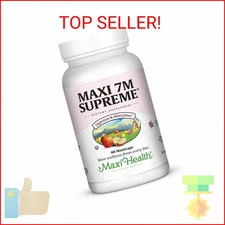 Maxi-Health 7M Supreme High Potency Probiotic Acidophilus Formula, 60 Count