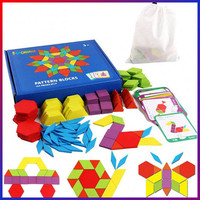 Montessori Tangram Holzspielzeug 155 Teile Geometrische Formen FüR Kinder