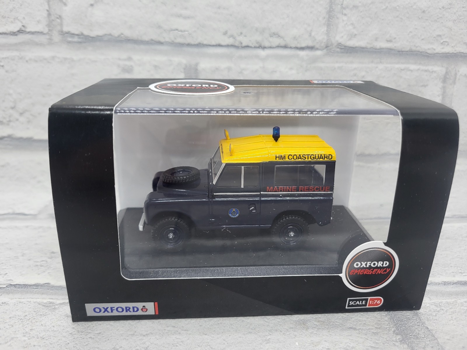 OXFORD 1/43 LAND ROVER SERIES 3 III S3 SWB STATION WAGON HM COASTGUARD 43LR3S007